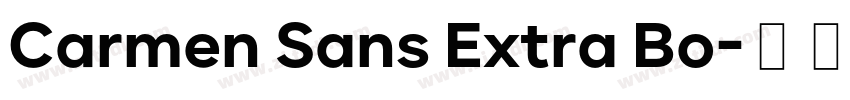 Carmen Sans Extra Bo字体转换